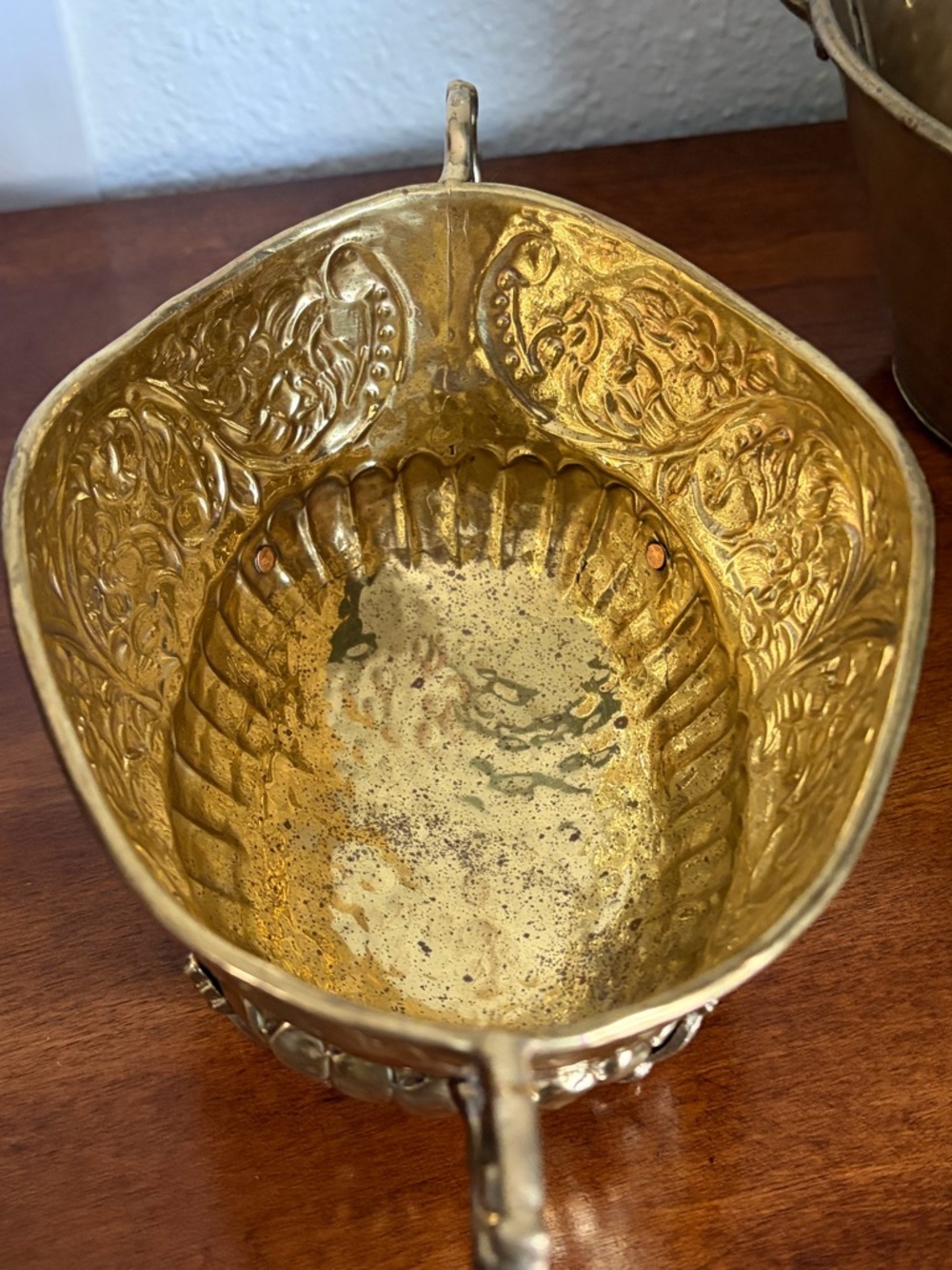 Vintage Brass Planters 2 Pieces - Picture 5 of 15